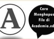 Cara Menghapus File di Academia.edu