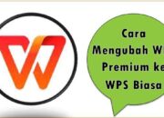 Cara Mengubah WPS Premium ke WPS Biasa