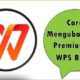 Cara Mengubah WPS Premium ke WPS Biasa