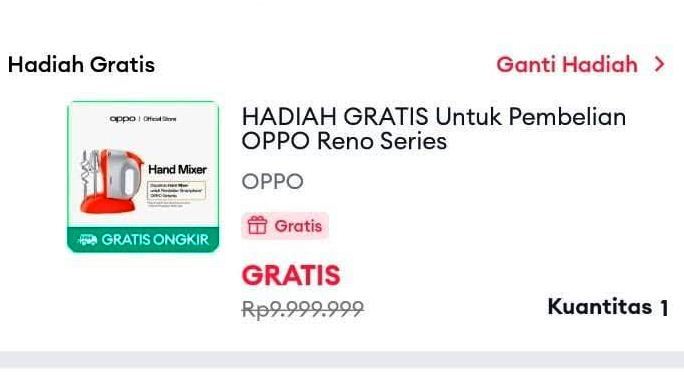 Hadiah Gratis Lazada