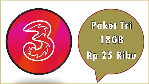 Paket Tri 18GB Rp 25 Ribu