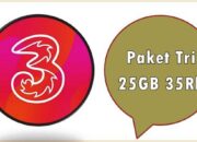 Cara Daftar Paket Tri 25GB 35Rb