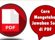 Cara Mengetahui Jawaban Soal di PDF