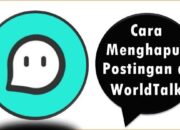 Cara Menghapus Postingan di WorldTalk