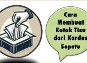 Cara Membuat Kotak Tisu dari Kardus Sepatu
