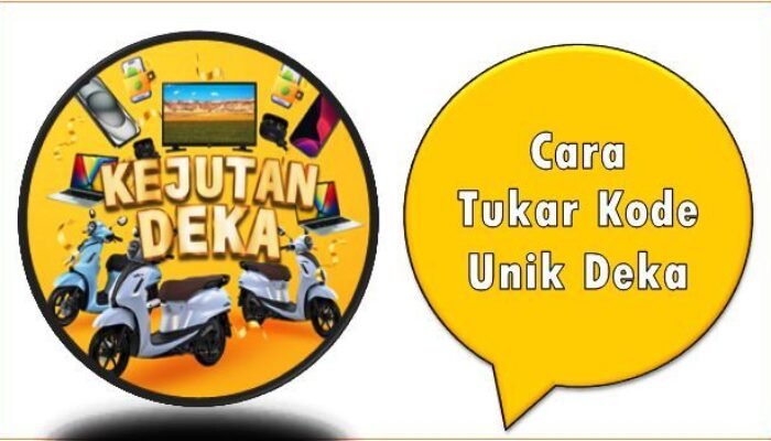 Cara Tukar Kode Unik Deka
