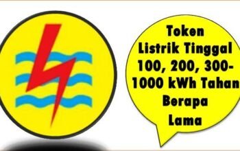 Token Listrik Tinggal 100, 200, 300-1000 kWh