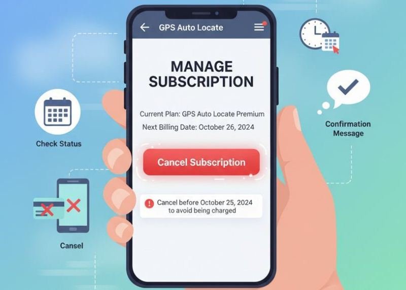 Cancel Subscription GPS Auto Locate