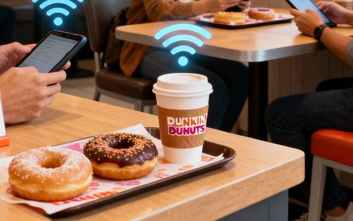 Ilustrasi WiFi Dunkin Donuts