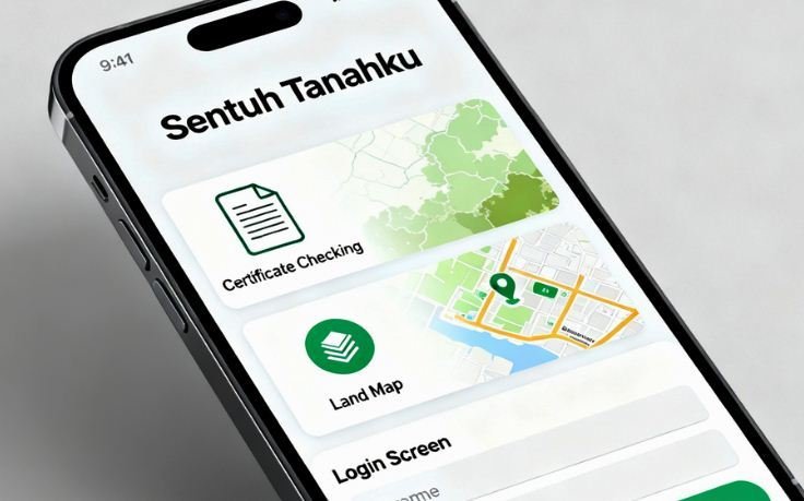 Ilustrasi Aplikasi Sentuh Tanahku