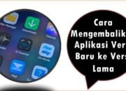 Cara Mengembalikan Aplikasi Versi Baru ke Versi Lama