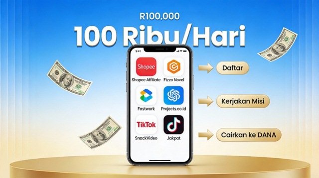 Aplikasi Penghasil Uang 100 Ribu Perhari