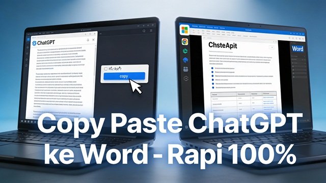 Cara Copy Paste ChatGPT ke Word