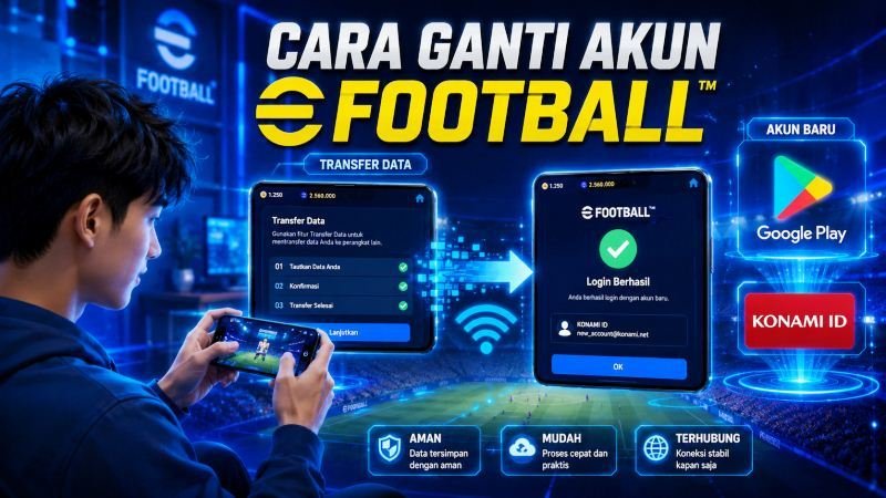 Cara Ganti Akun eFootball