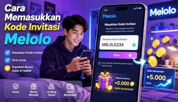 Cara Memasukkan Kode Invitasi Melolo