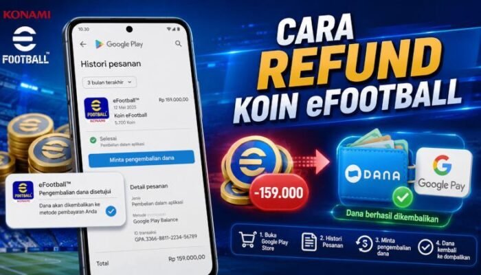 Cara Refund Koin eFootball