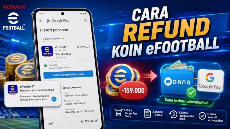 Cara Refund Koin eFootball