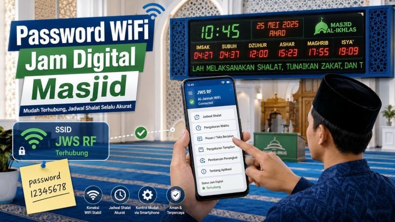 Password WiFi Jam Digital Masjid