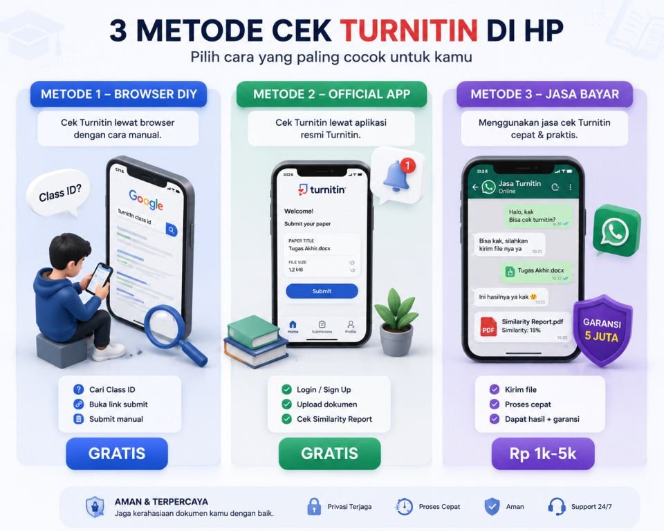 Metode Utama Cek Turnitin